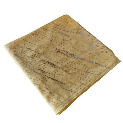Yellow silver metallic streaks tichel