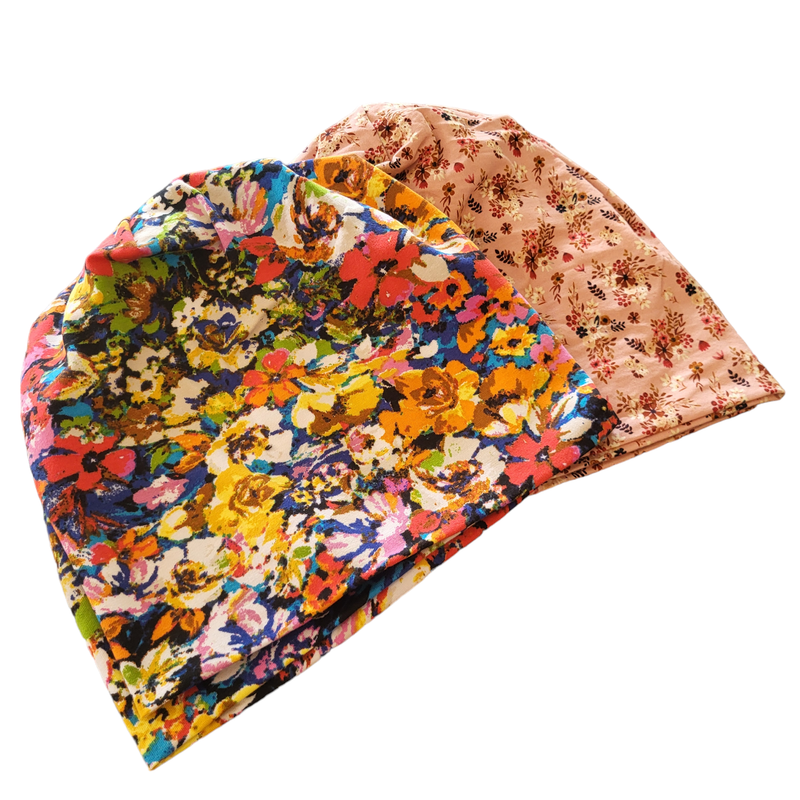 Patterned super thin cotton beanies