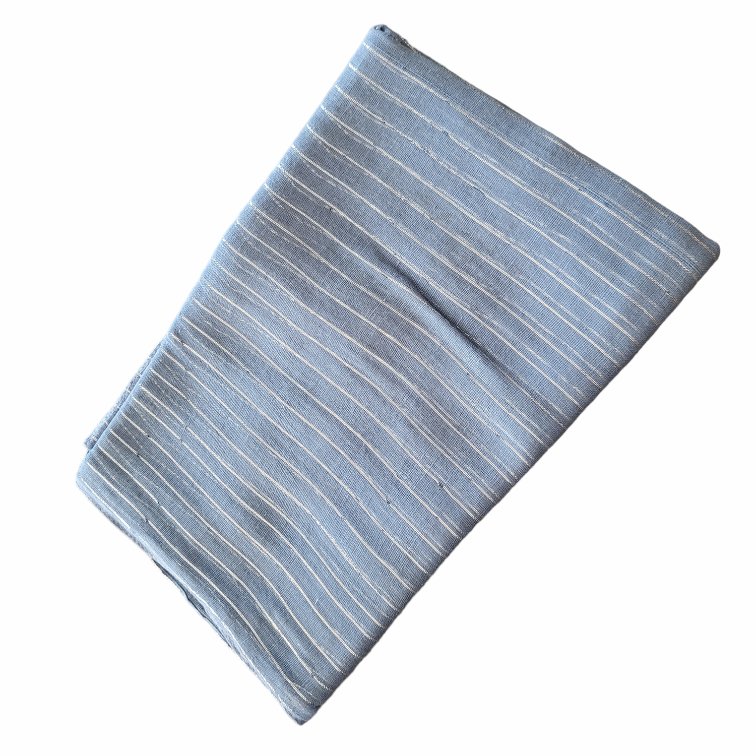 Light blue/denim lurex tichel