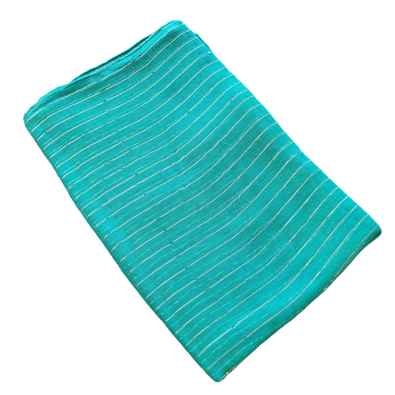 Emerald green lurex tichel
