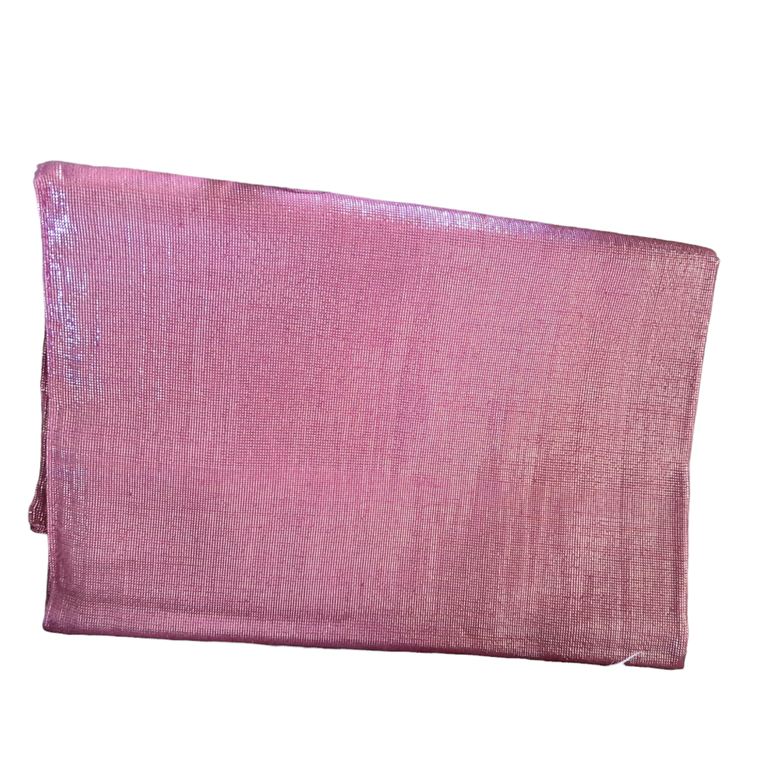 Shimmering solid tichel  mauve/dull pink