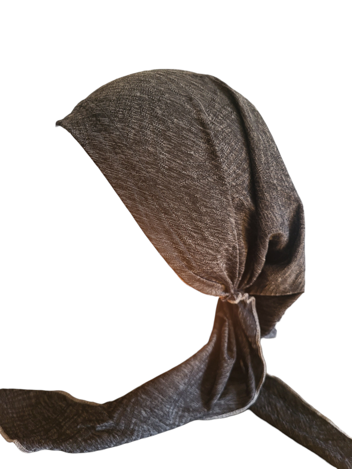 Charcoal - Dri-Fit pretied tichel w/band sewn in