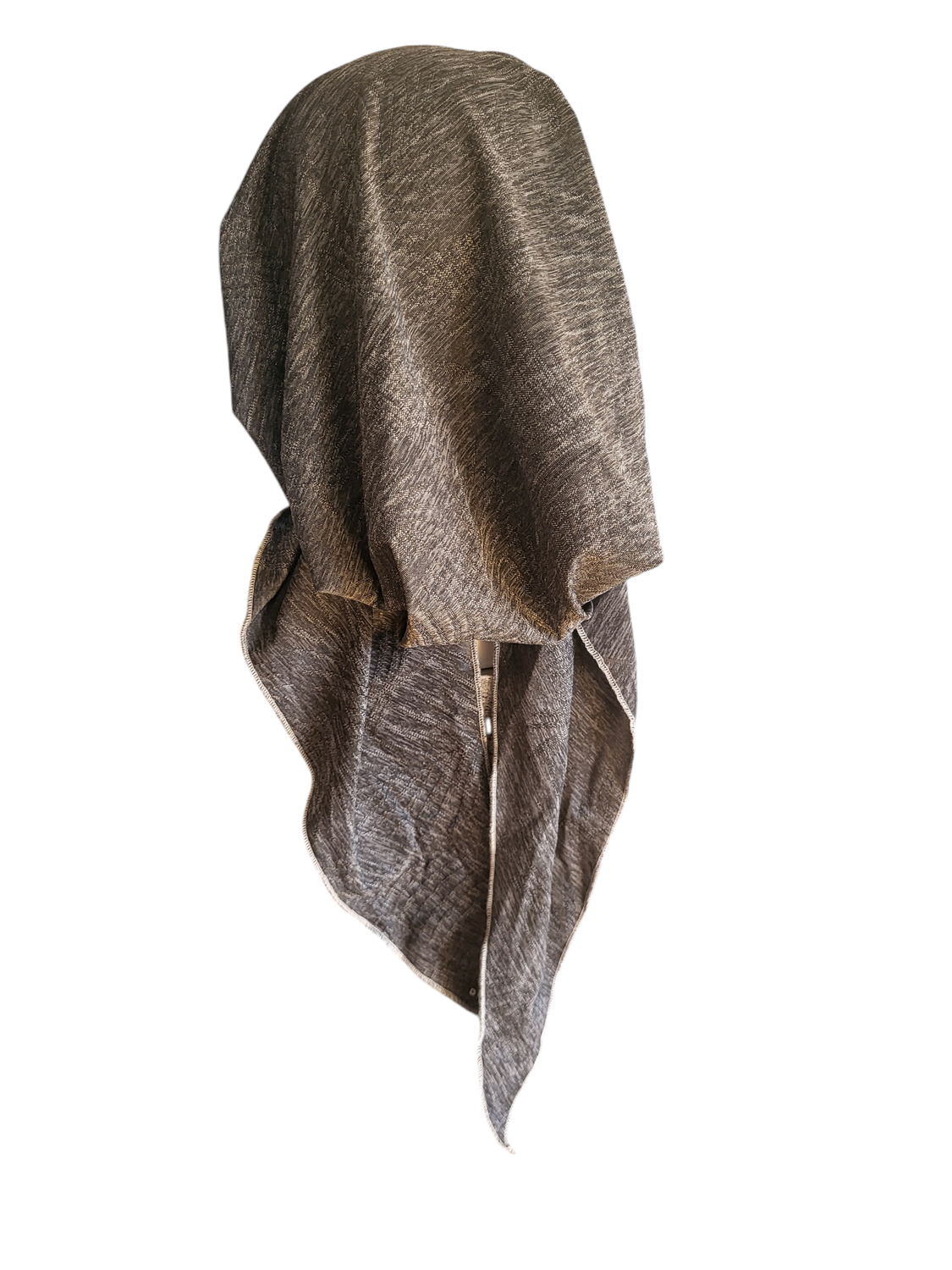 Charcoal - Dri-Fit pretied tichel w/band sewn in