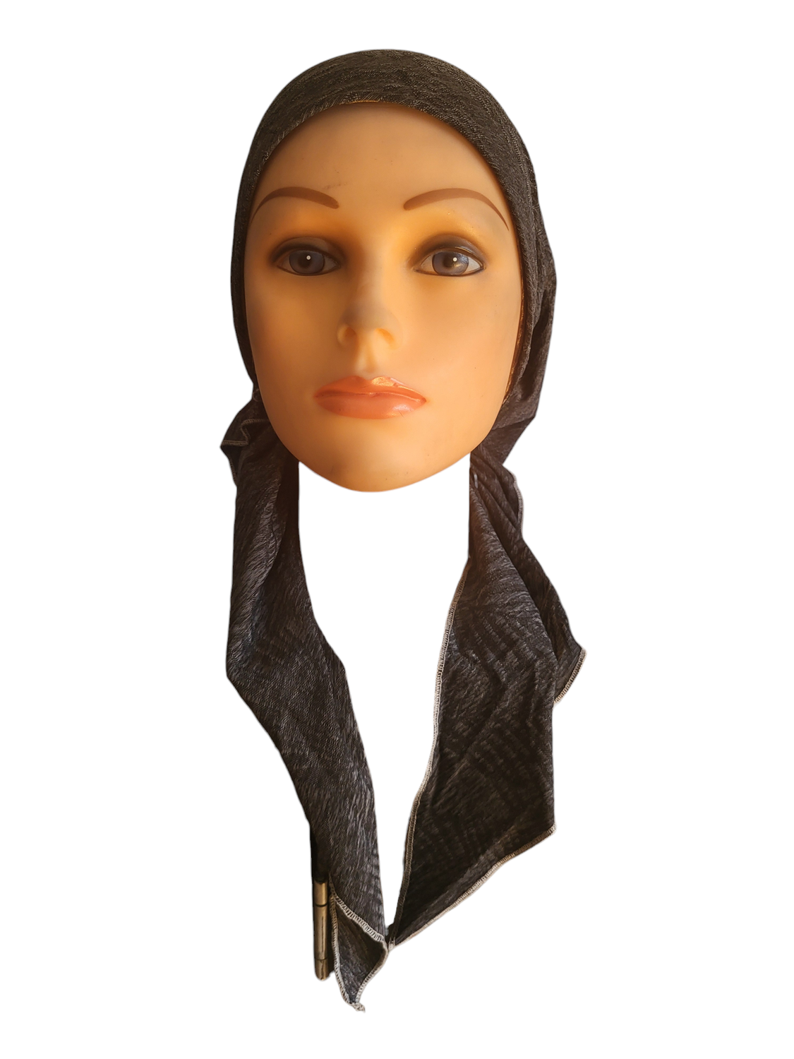 Charcoal - Dri-Fit pretied tichel w/band sewn in