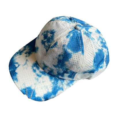 Tie dyed super lightweight caps - Aqua blue