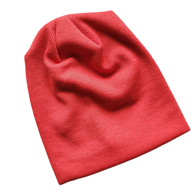 Lux knit beanie - red