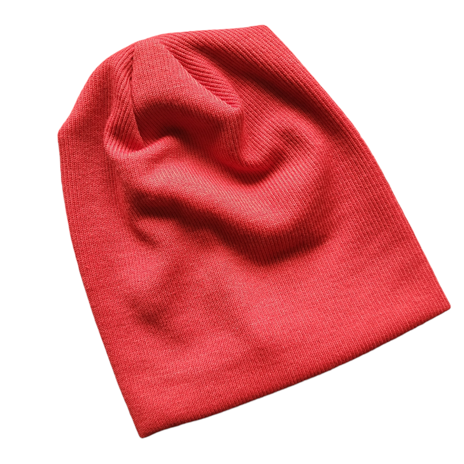 Lux knit beanie - red