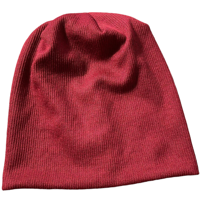 Lux knit beanie - maroon