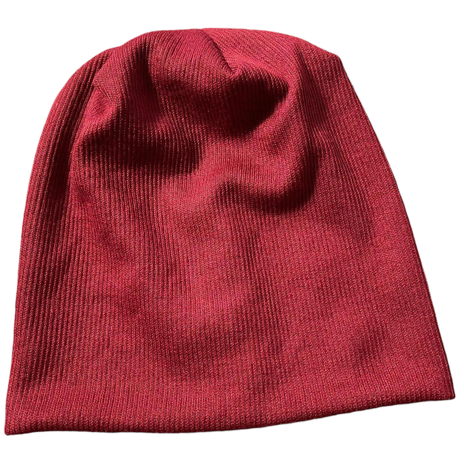 Lux knit beanie - maroon