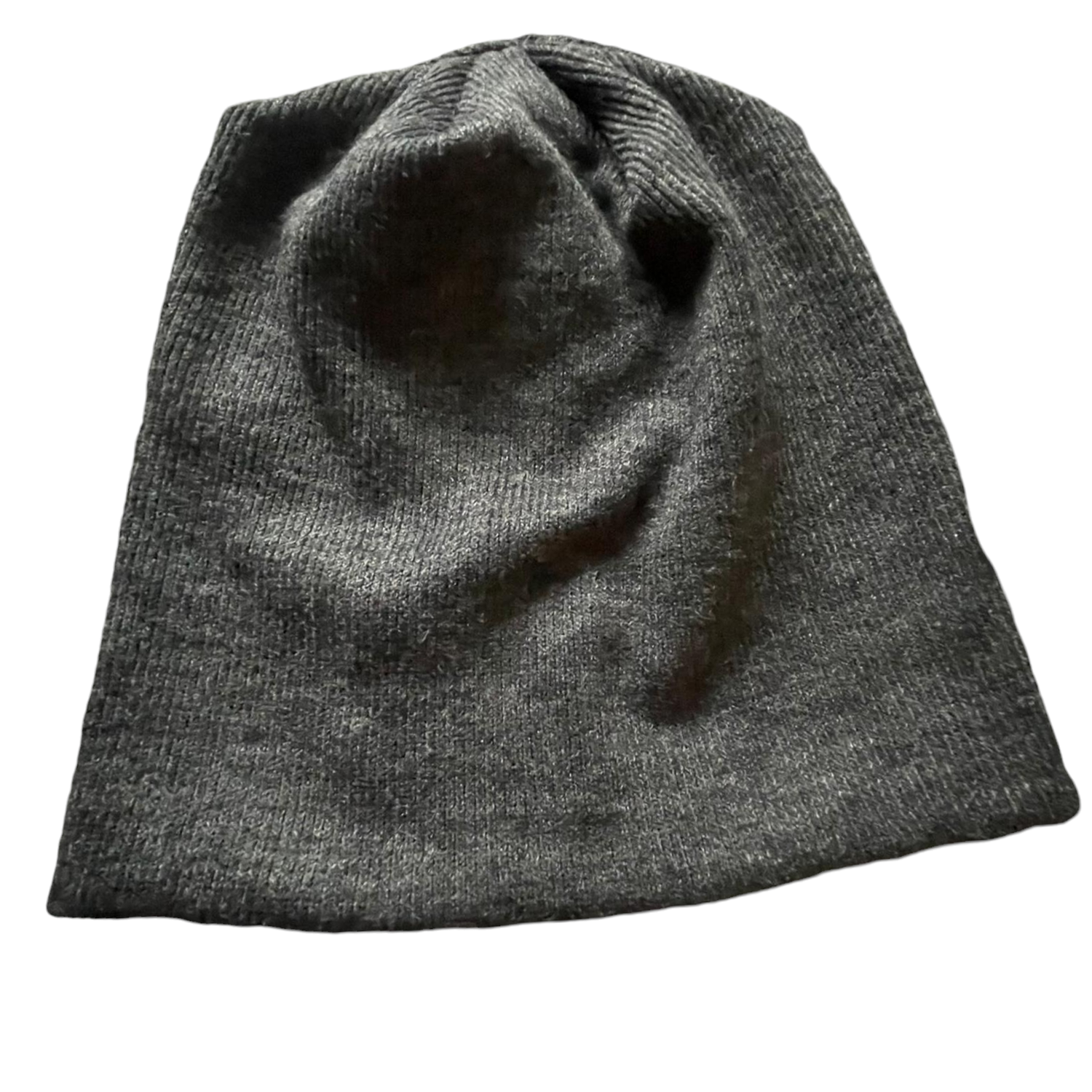 Lux knit beanie - charcoal gray