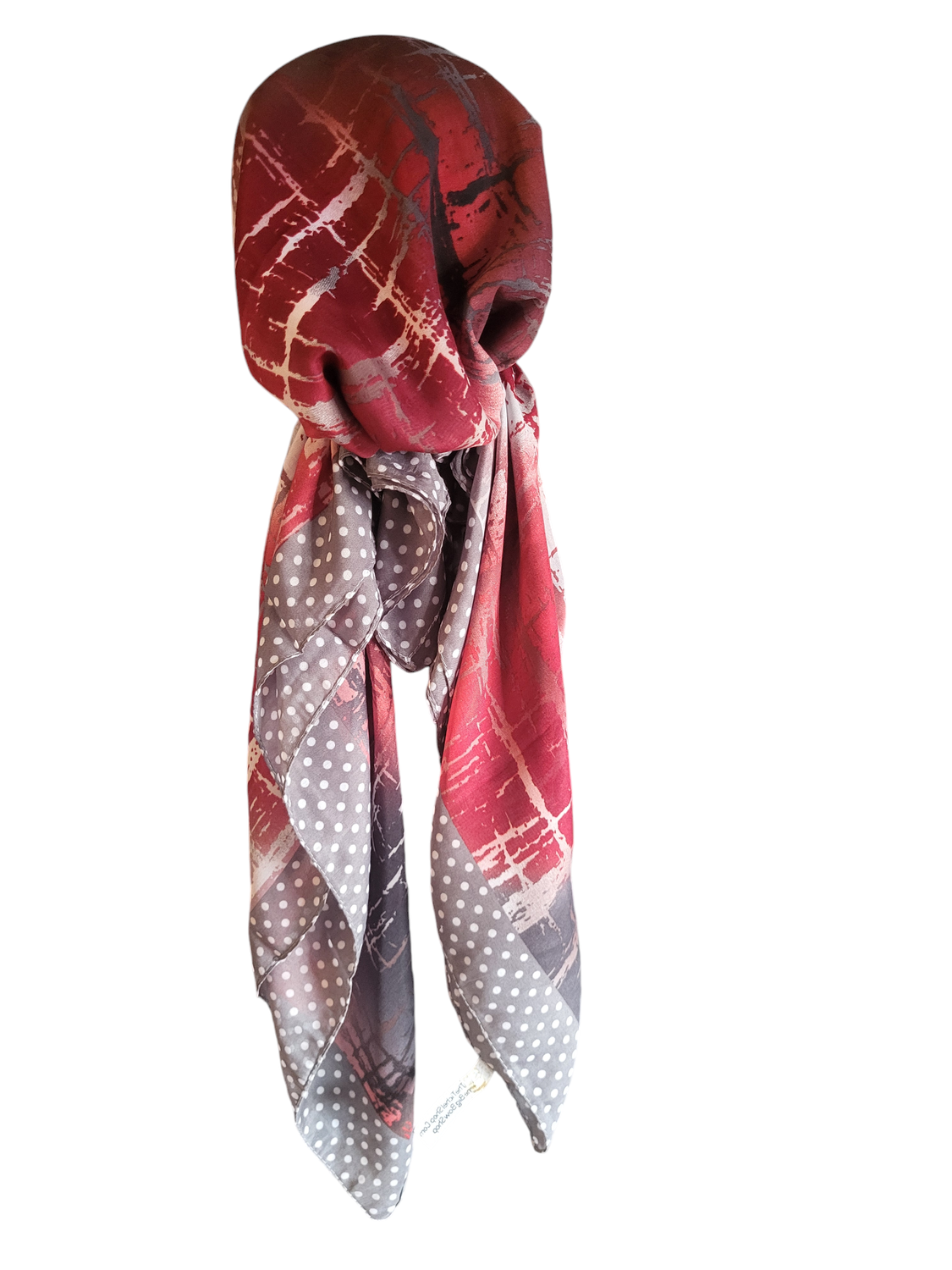 Gray n' more - Turkish pretied tichel w/band sewn in (BBS)