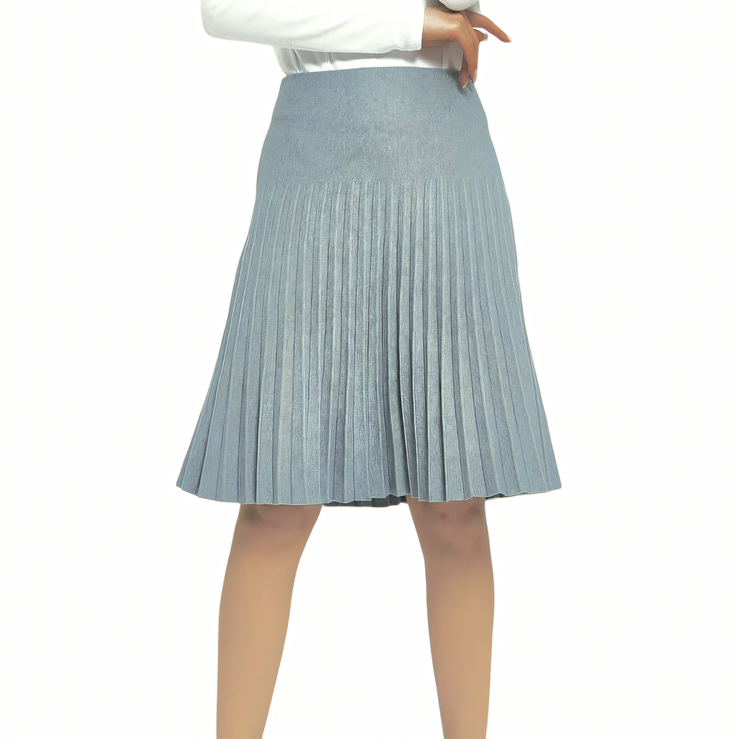 MM pleated skirts - New vintage wash light gray