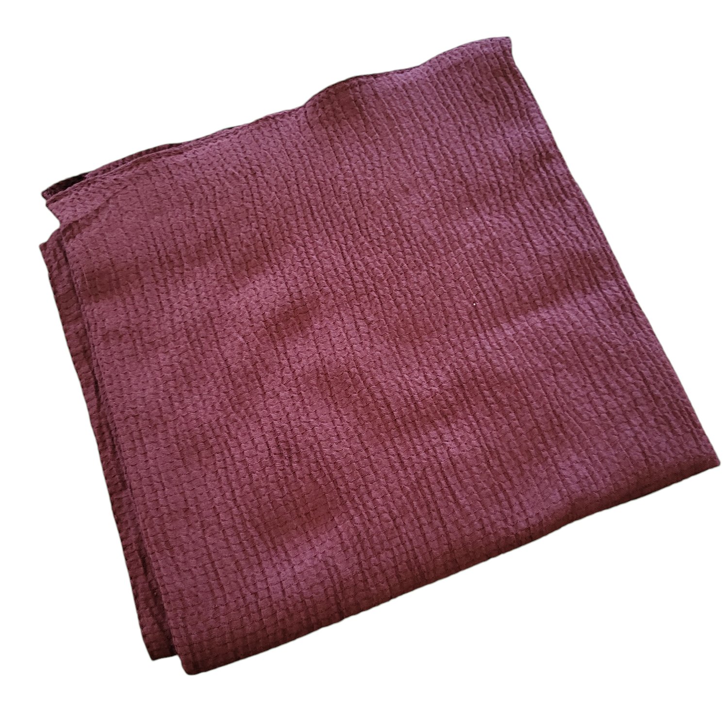 Burgundy/wine textured solid tichel