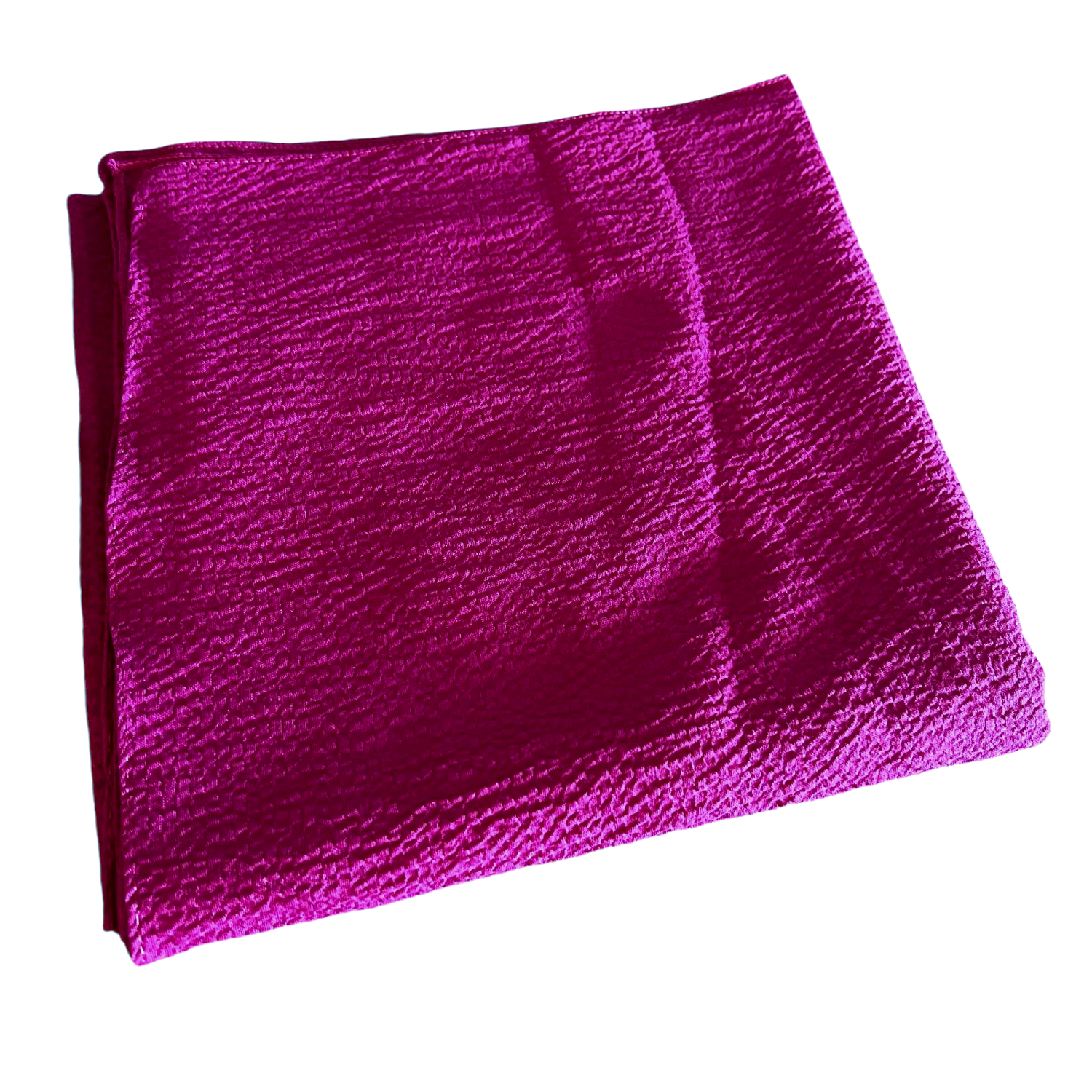 Deep magenta textured solid tichel