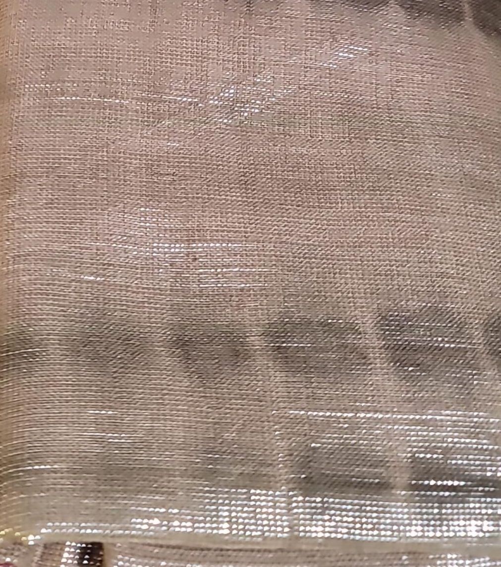 Tan/beige tie dyed shimmer tichel