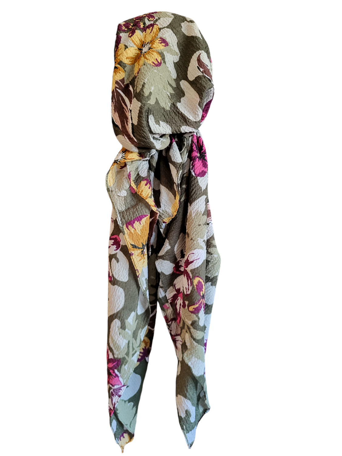 Olive - Fall beauty - AWESOME soft gauzy pretied tichel