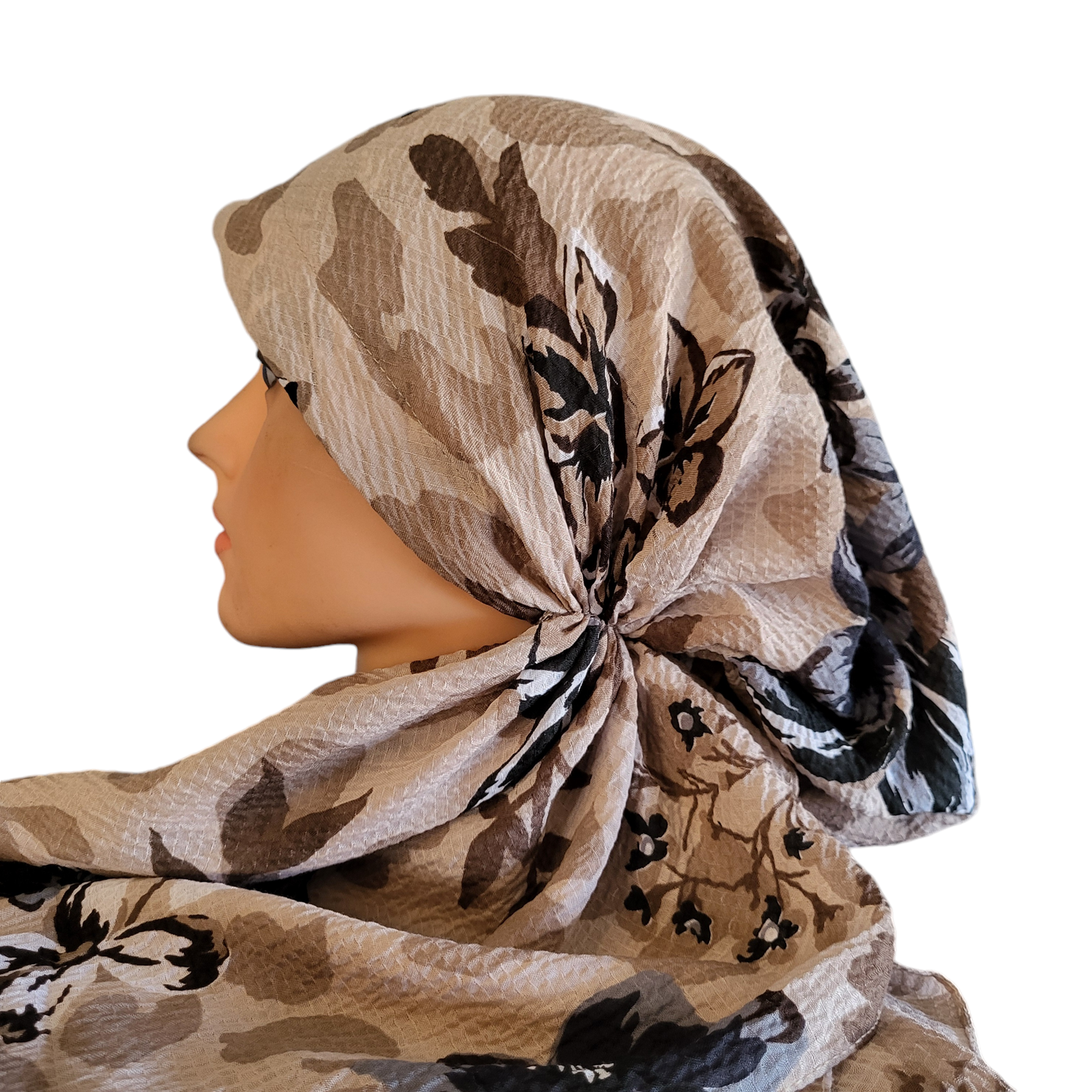 Tans - Fall beauty - AWESOME soft gauzy pretied tichel