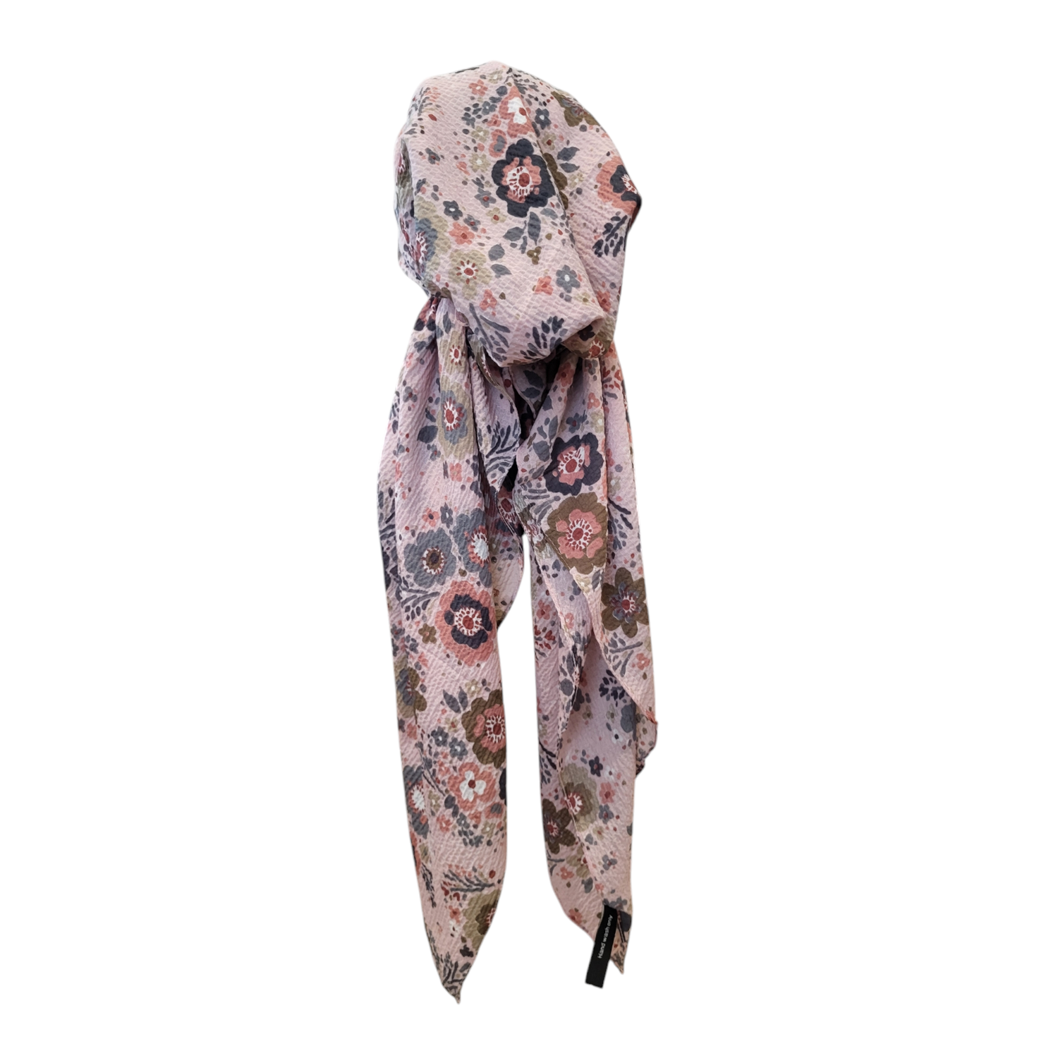 Blush - floral - AWESOME soft gauzy pretied tichel