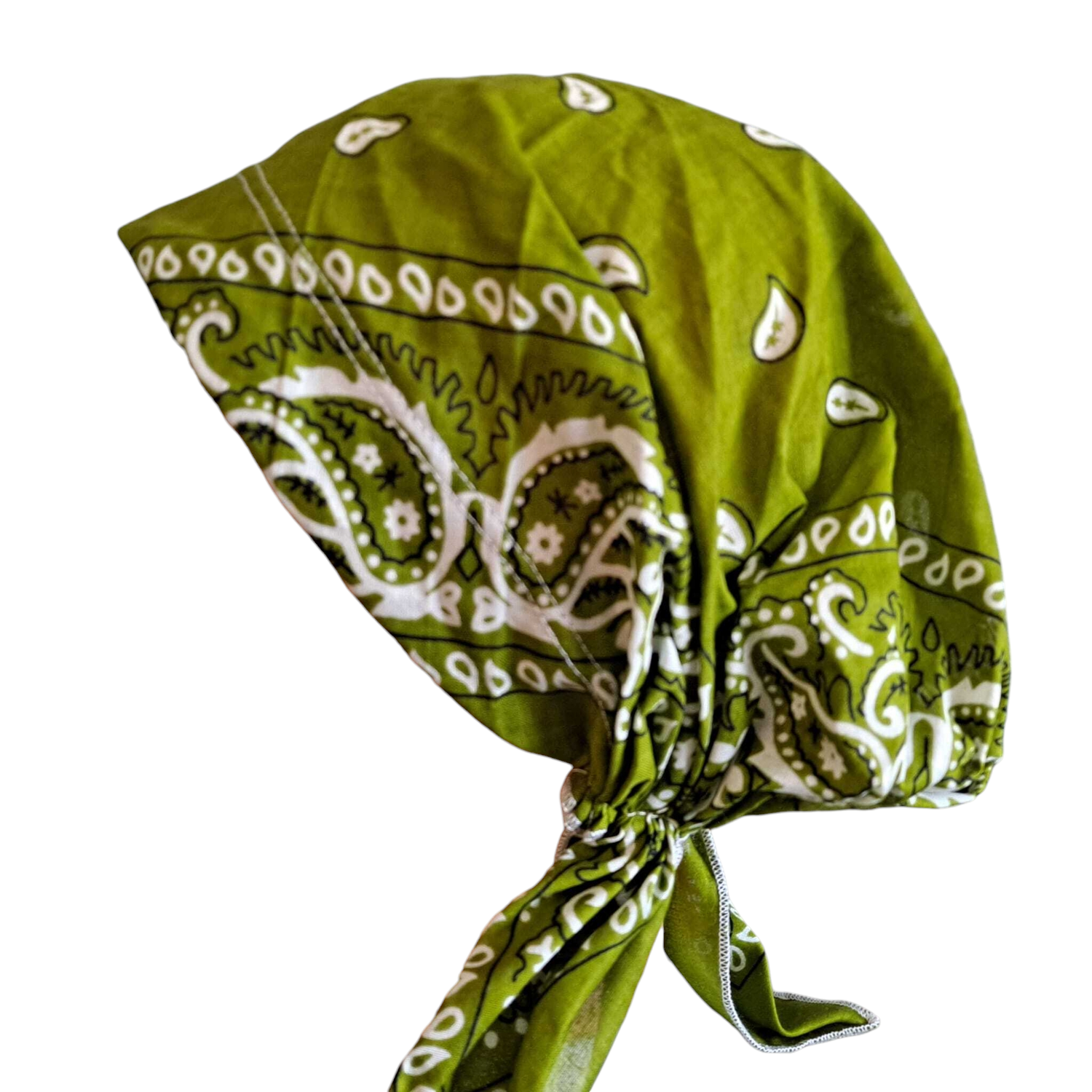 Pre tied bandana lighter olive
