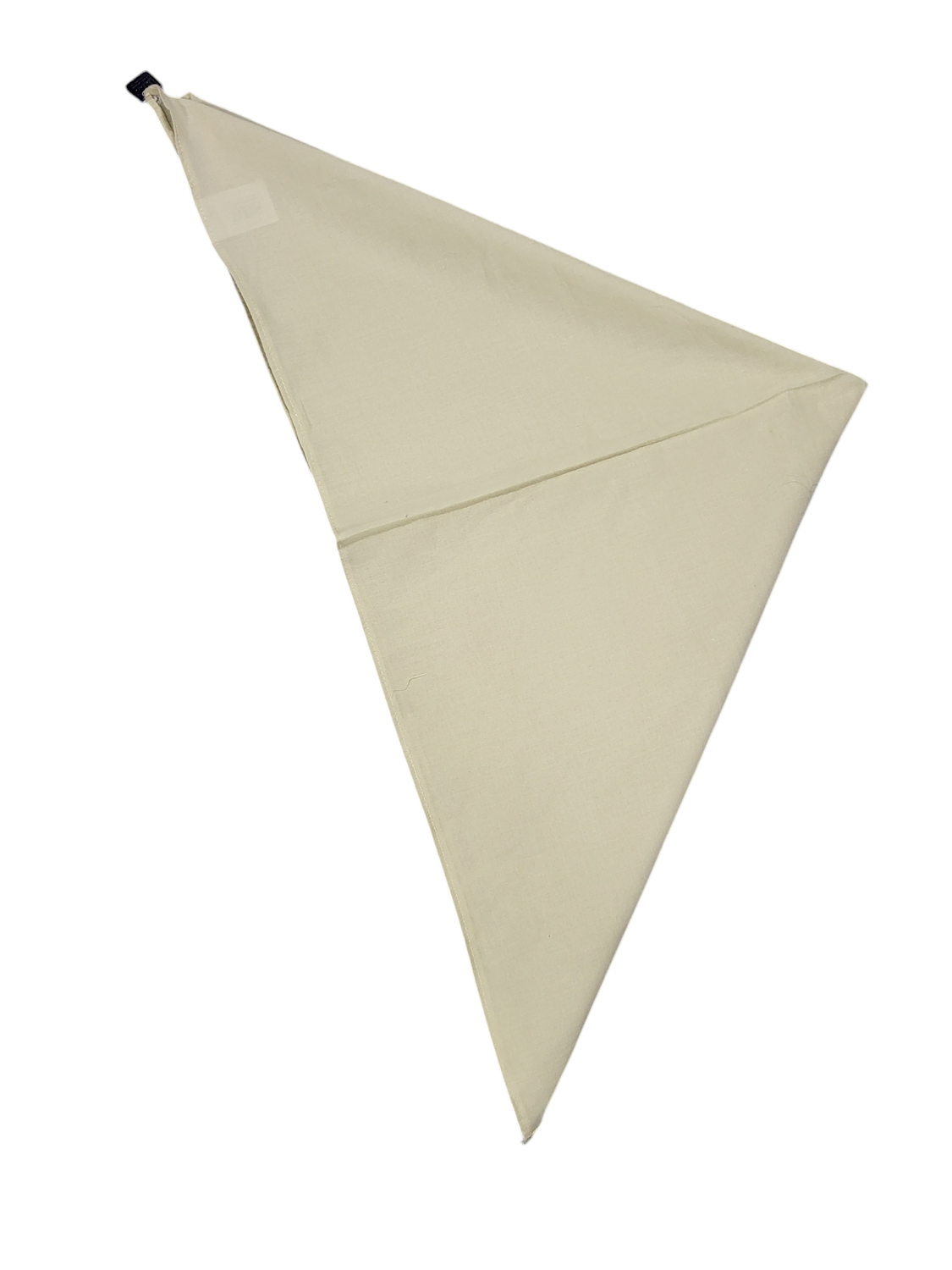 Cream small square tichel.