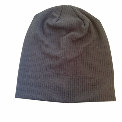 Luxury ribbed beanie - dark gray