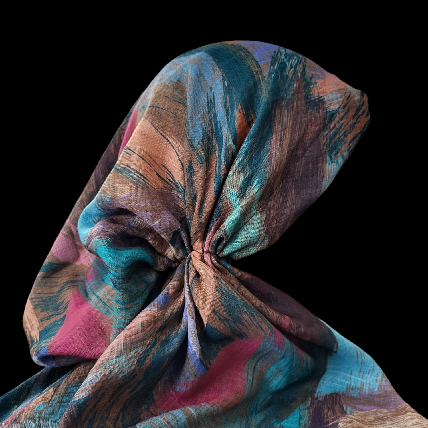 Olive n' more multicolored - soft fringes pretied tichel