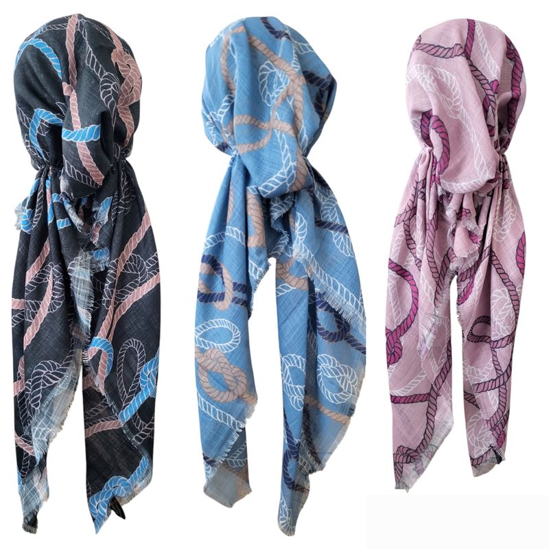 Mini flowers - soft fringes pretied tichels