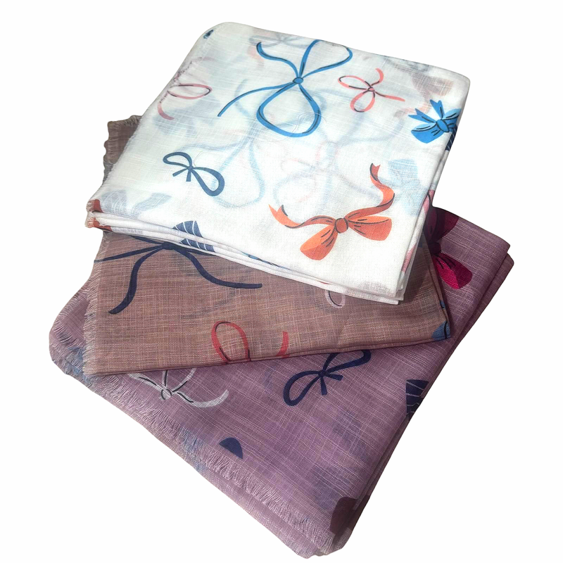 Soft fringes - butterflies and floral tichels