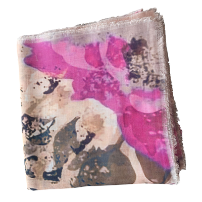Tan - Spring colors soft fringes tichel