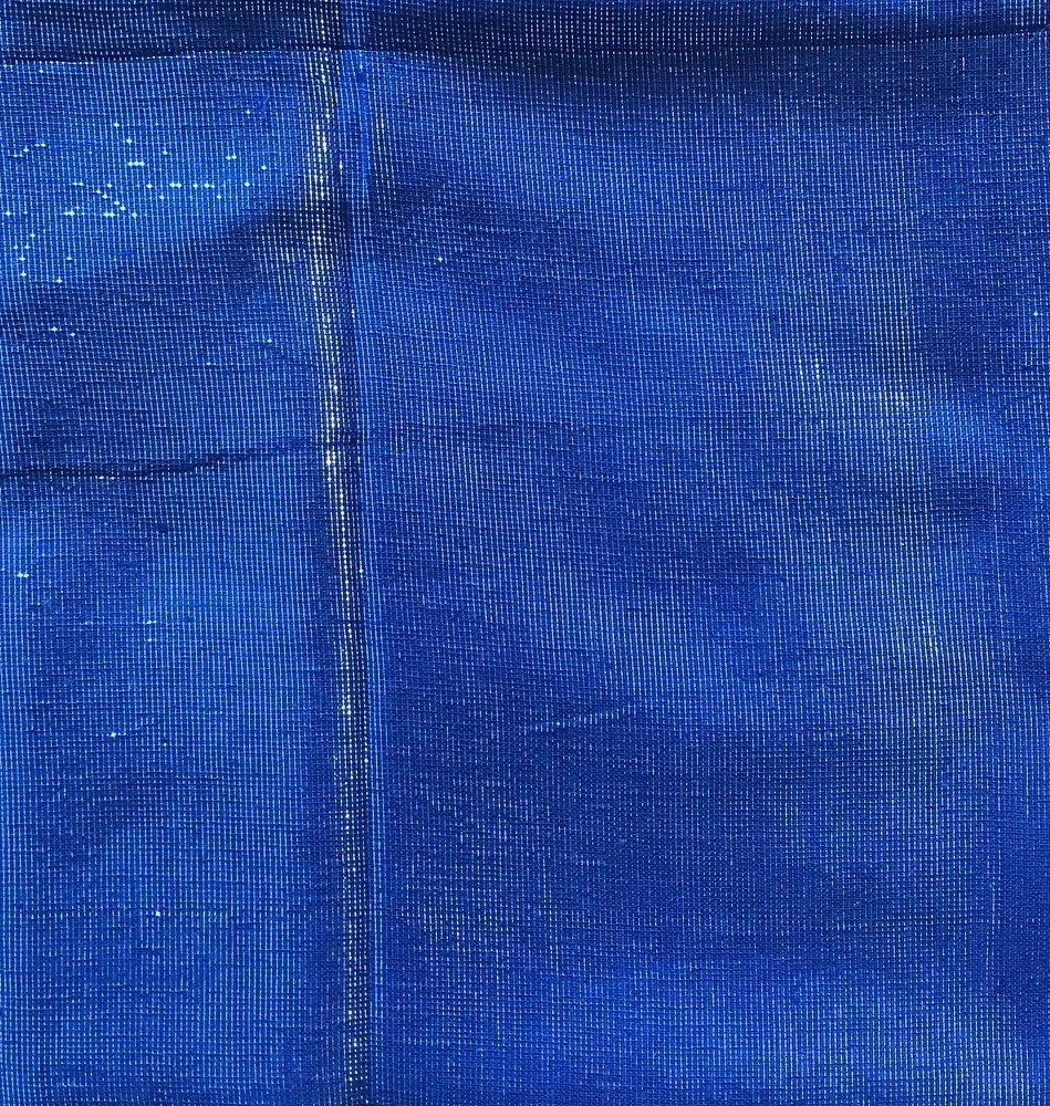 Shimmering solid tichel denim color