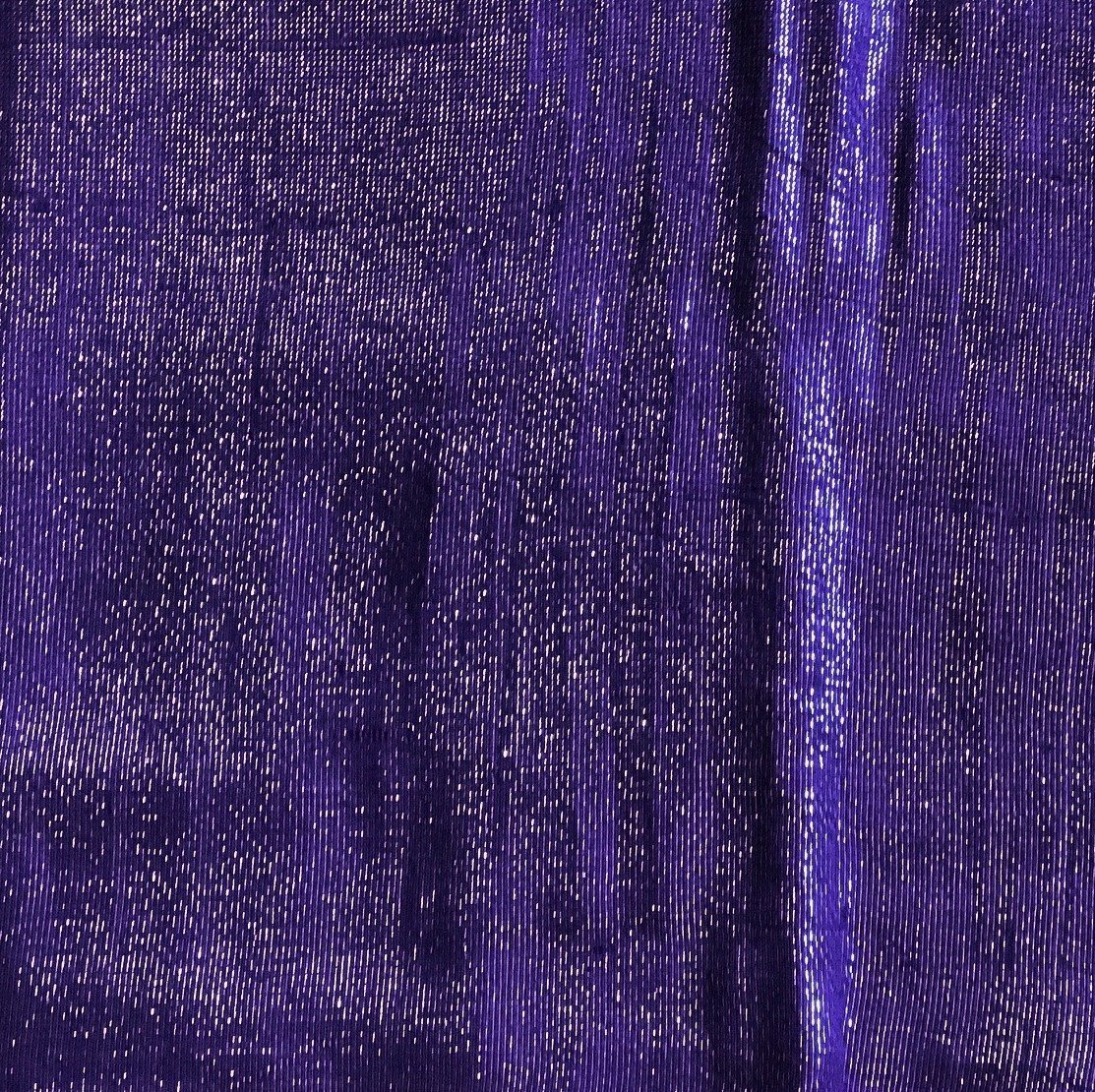 Shimmering solid tichel violet/blue