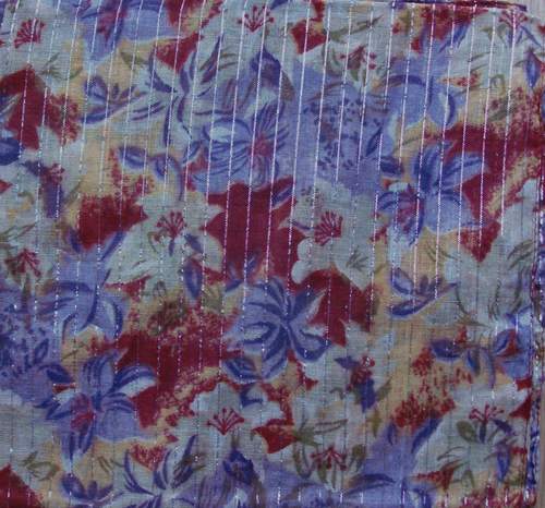 Lavender and maroon flowers tichel