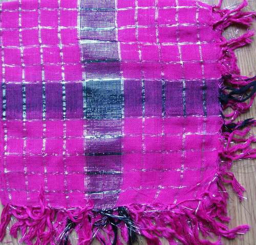 Pink plaid with stripe plaid tichel