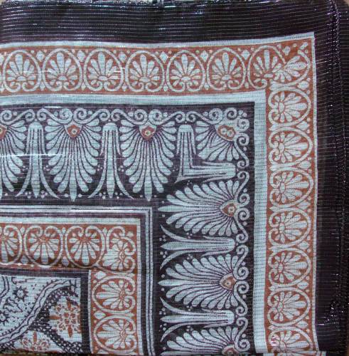 Brown squiggles tichel