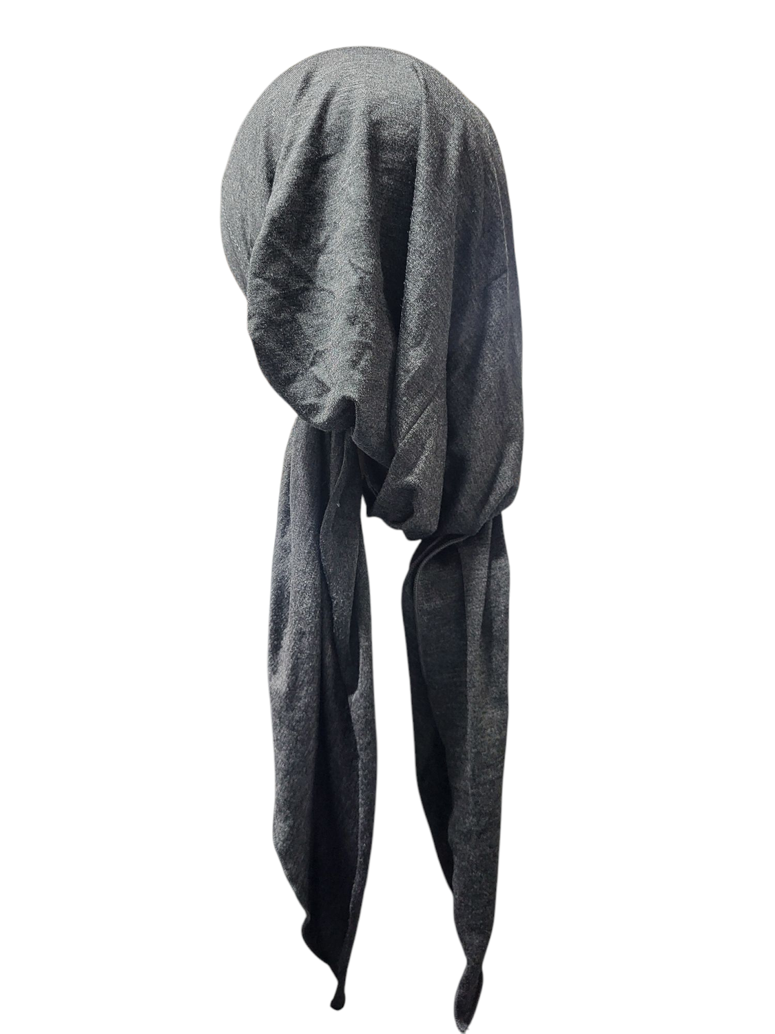 Dark gray/super thin cotton - pre tied tichel (long tails)