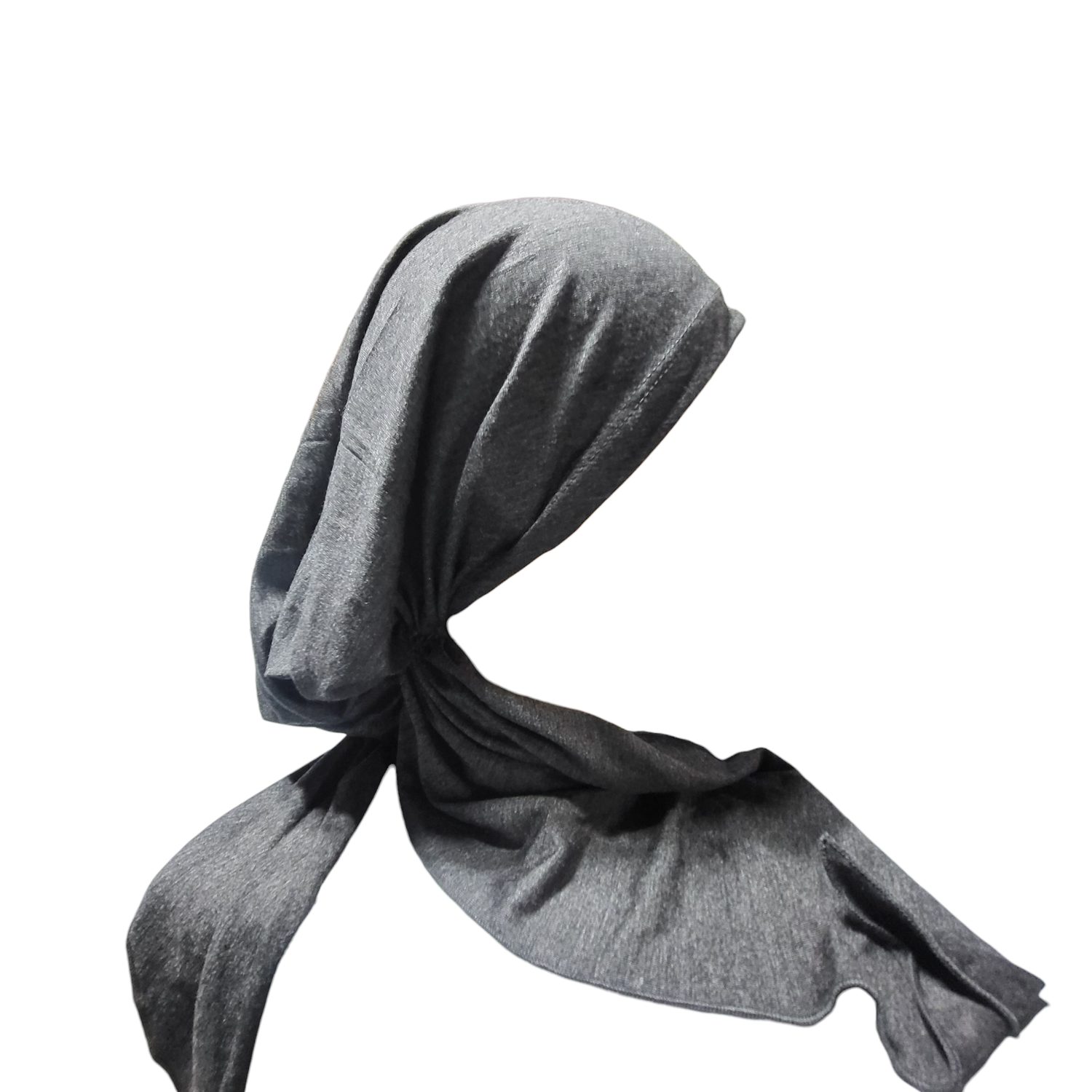 Dark gray/super thin cotton - pre tied tichel (long tails)