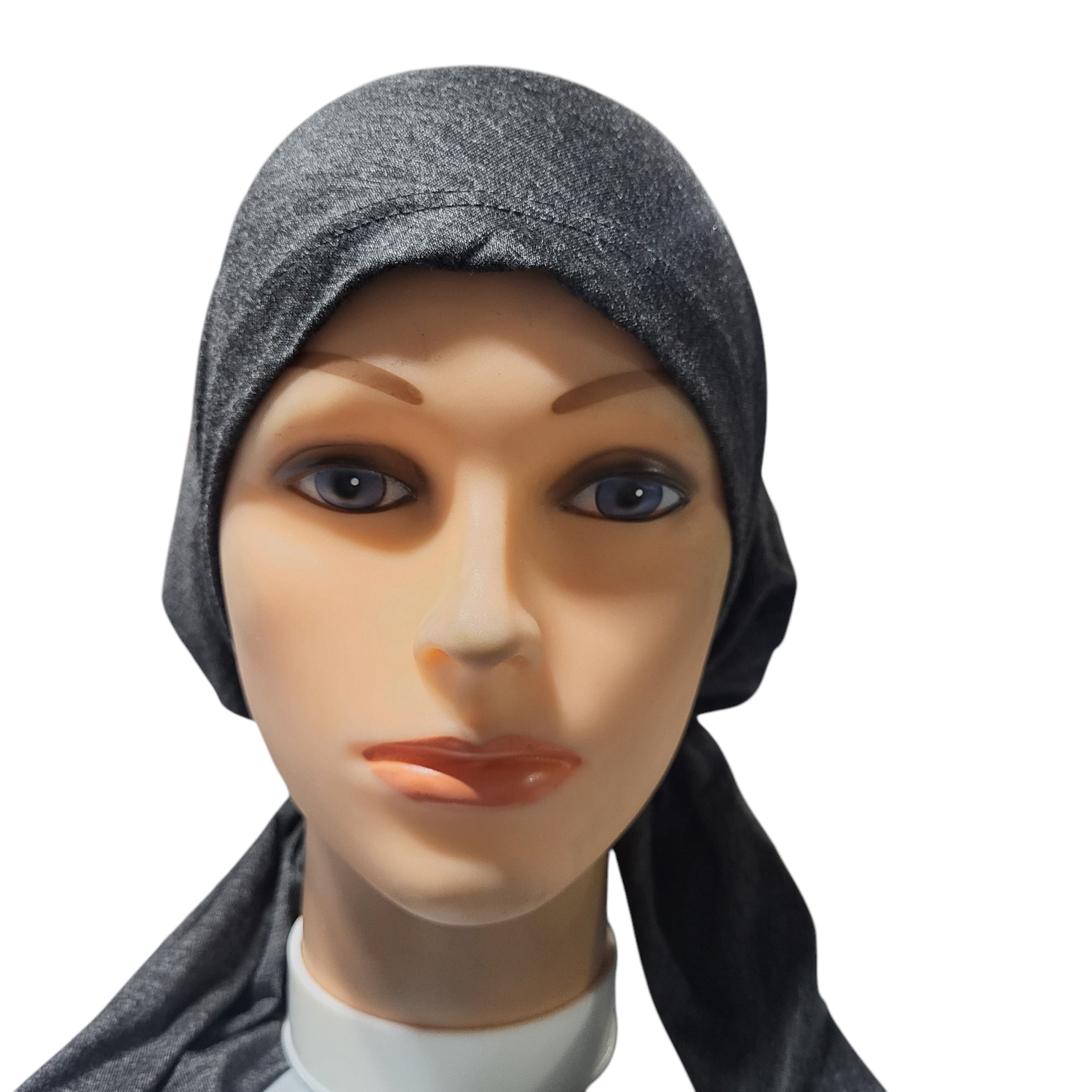 Dark gray/super thin cotton - pre tied tichel (long tails)