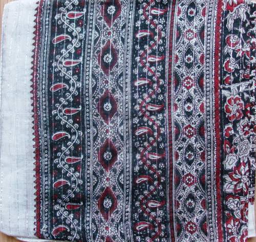 Fancy cotton tichel white