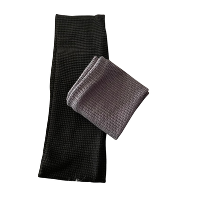 Narrower flat waffle cotton headbands