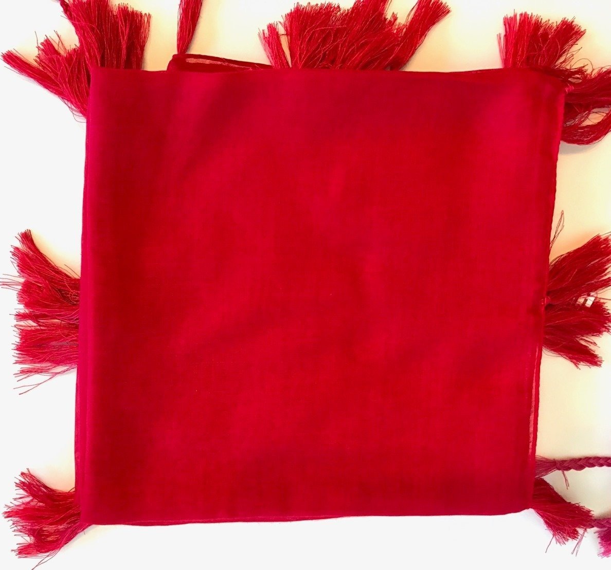 Red solid Turkish Tichel