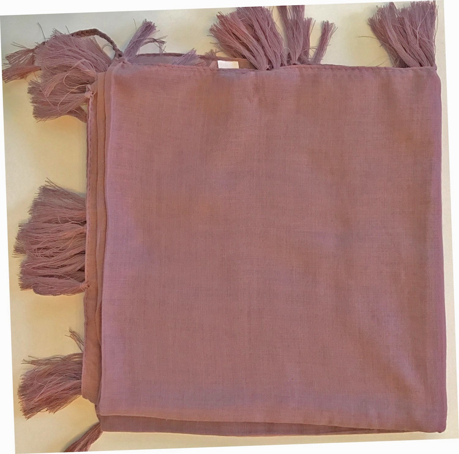 Mauve solid Turkish Tichel