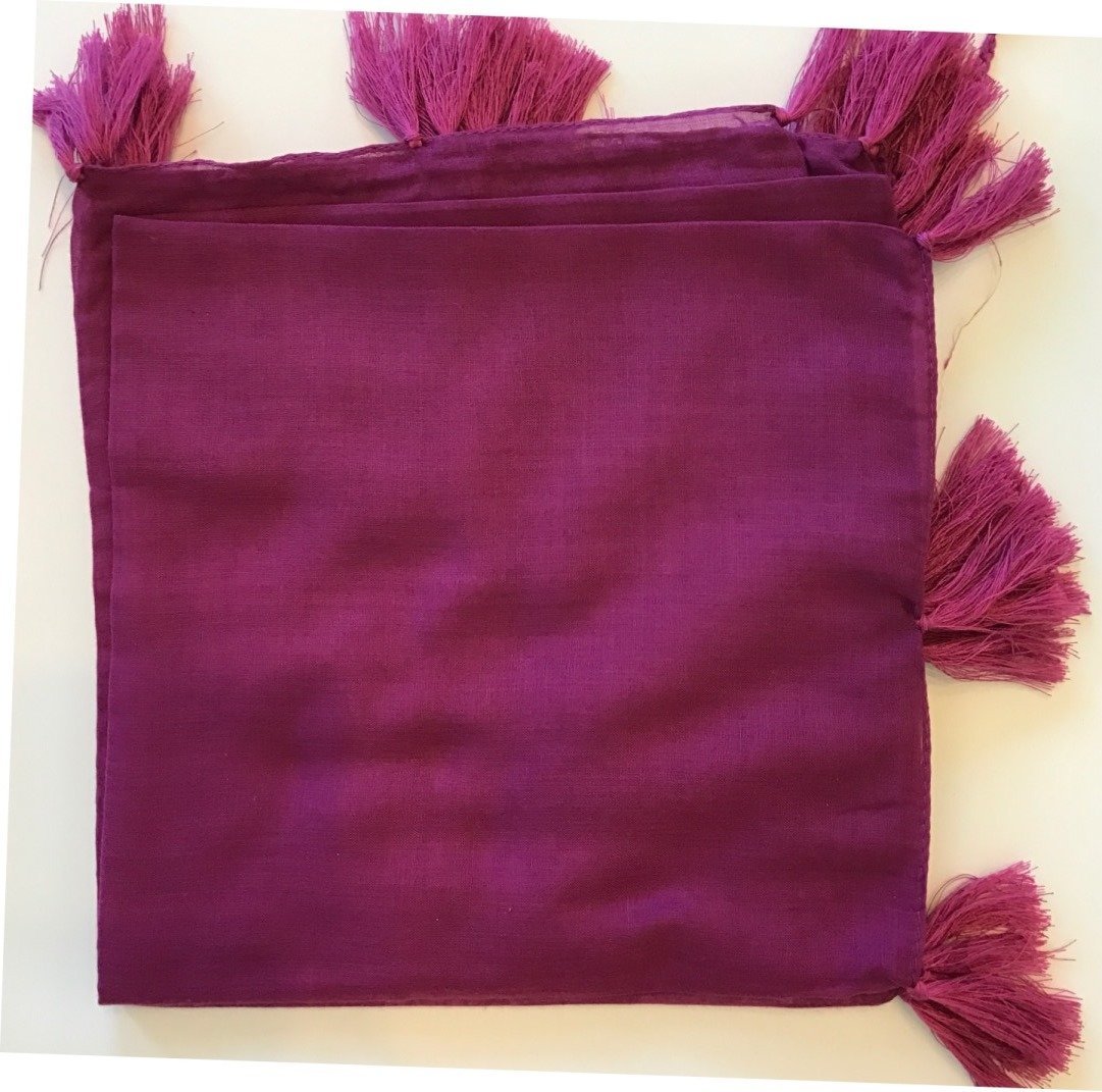 wine colour solid Turkish Tichel