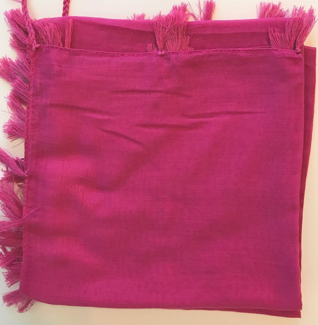 pink solid Turkish Tichel