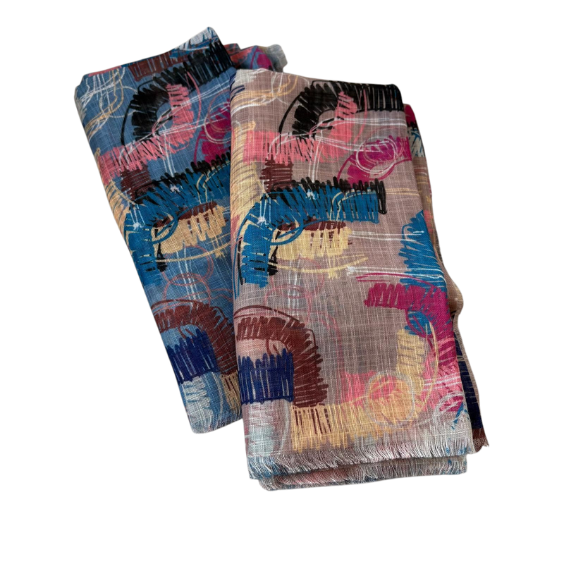 Soft fringes - patterned tichels