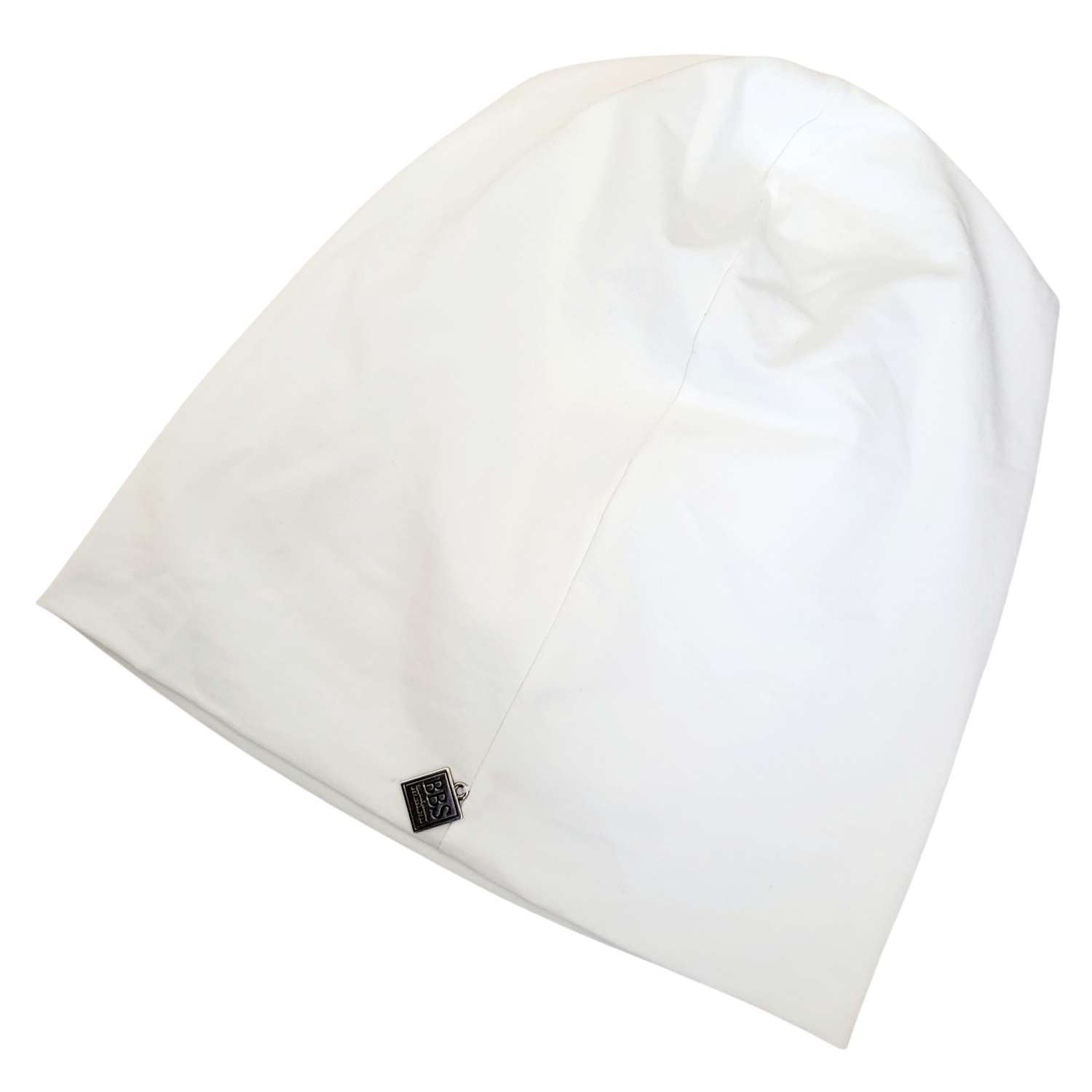 White thin cotton beanie