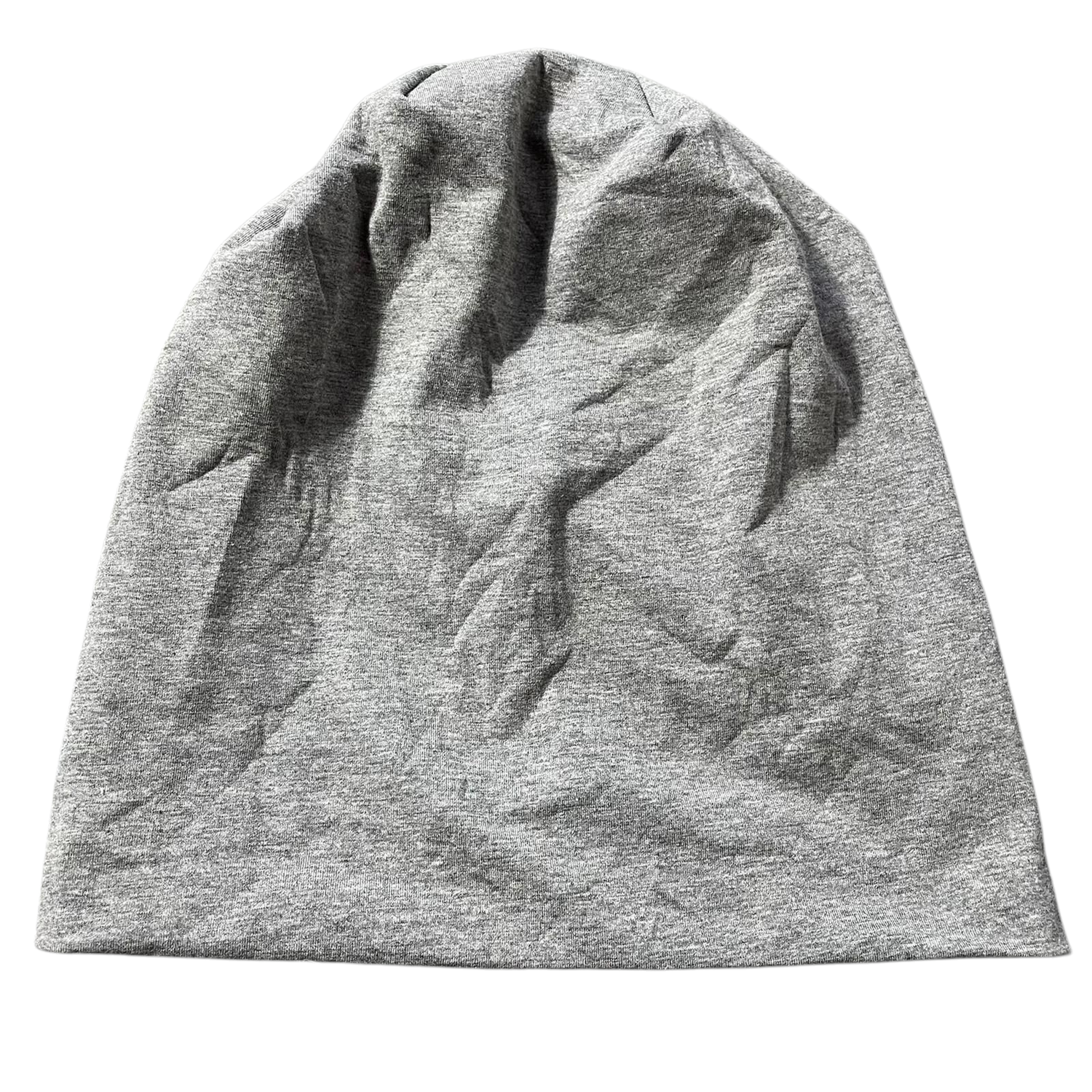 Medium gray thin cotton beanie
