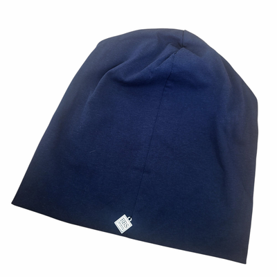 Navy thin cotton beanie