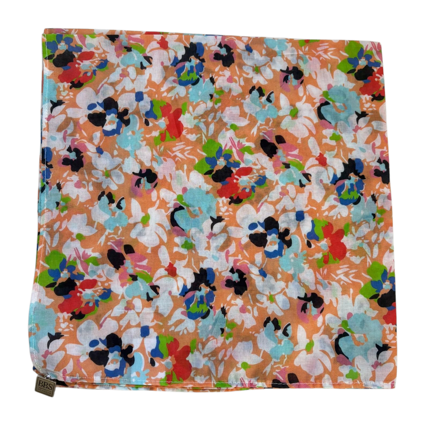 Multicolored floral - small square tichel bandana
