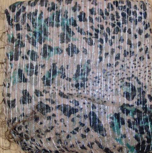 light brown basic animal print tichel