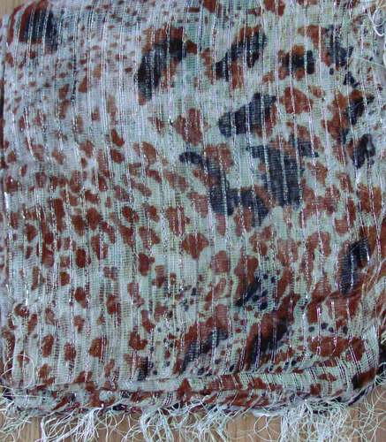 White basic animal print tichel
